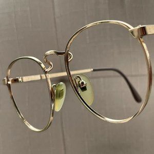 AO Safety Eyeglasses Gold Tone Vintage Glasses 50[]18 135